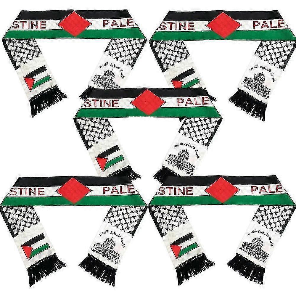 1/3/5pcs Παλαιστίνη Κασκόλ Σημαία 14x130cm Παλαιστινιακή Keffiyeh