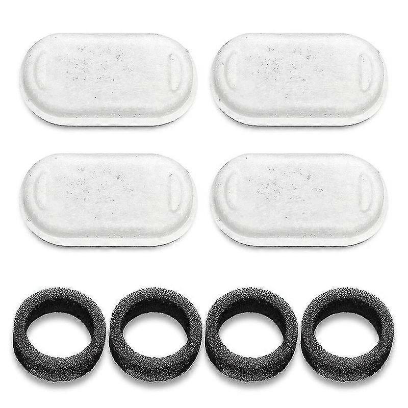 8pcs猫の水噴水フィルター犬の噴水フィルターの交換67oz / 2lペットの水噴水Stai(haoyi--