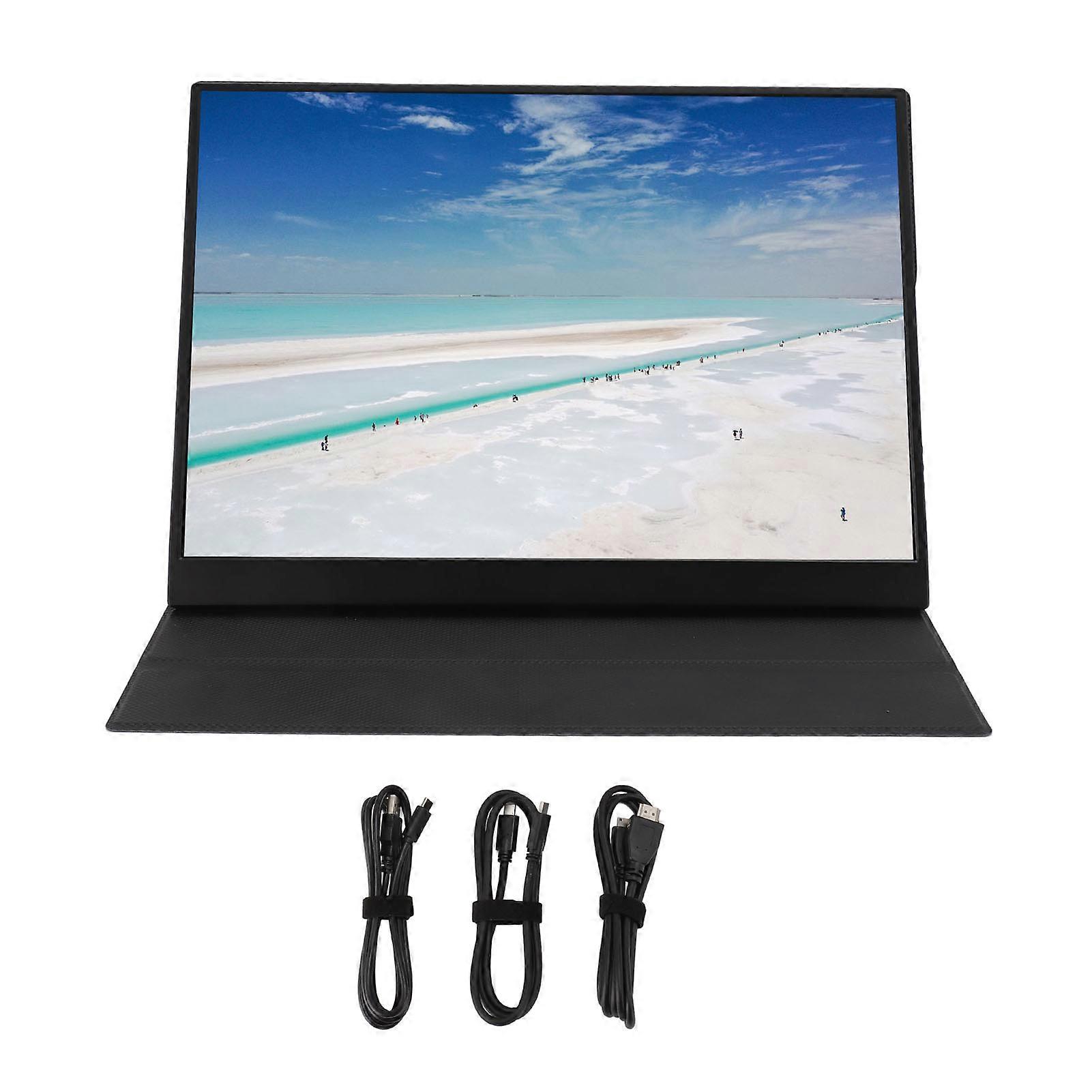 Portable Display 16.1inch 1920x1080P 60Hz 16:9 Multi Port Laptop External Screen for PS5 for XBOX ONE