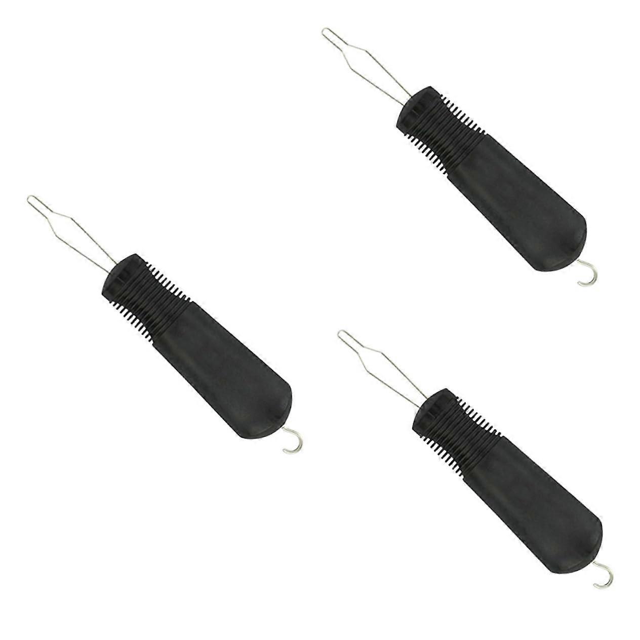3pcs Special Shaped Zipper Pull Button Assist Tool for Fixing Zipper OneHand Operation Iron Abs Plastic Comfortable Grip Handle