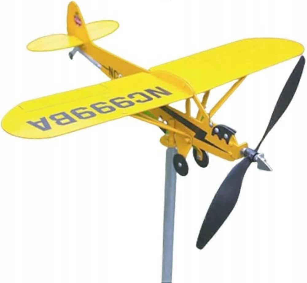 Garden Plane Piper J3 Cub Weather Vane - Large