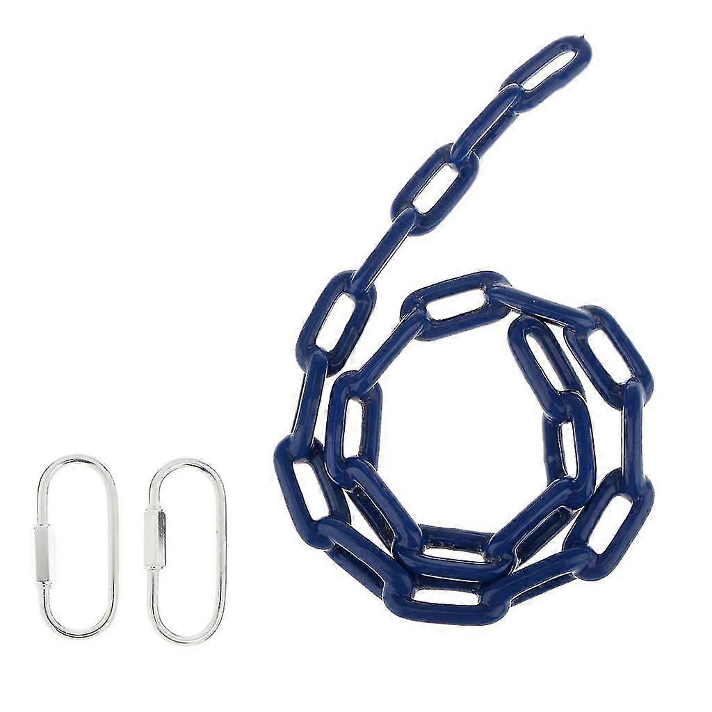 Heay 2 Snap Hook Connettori Swing Accessory 1.5M Blue Duty Iron Swing Chain
