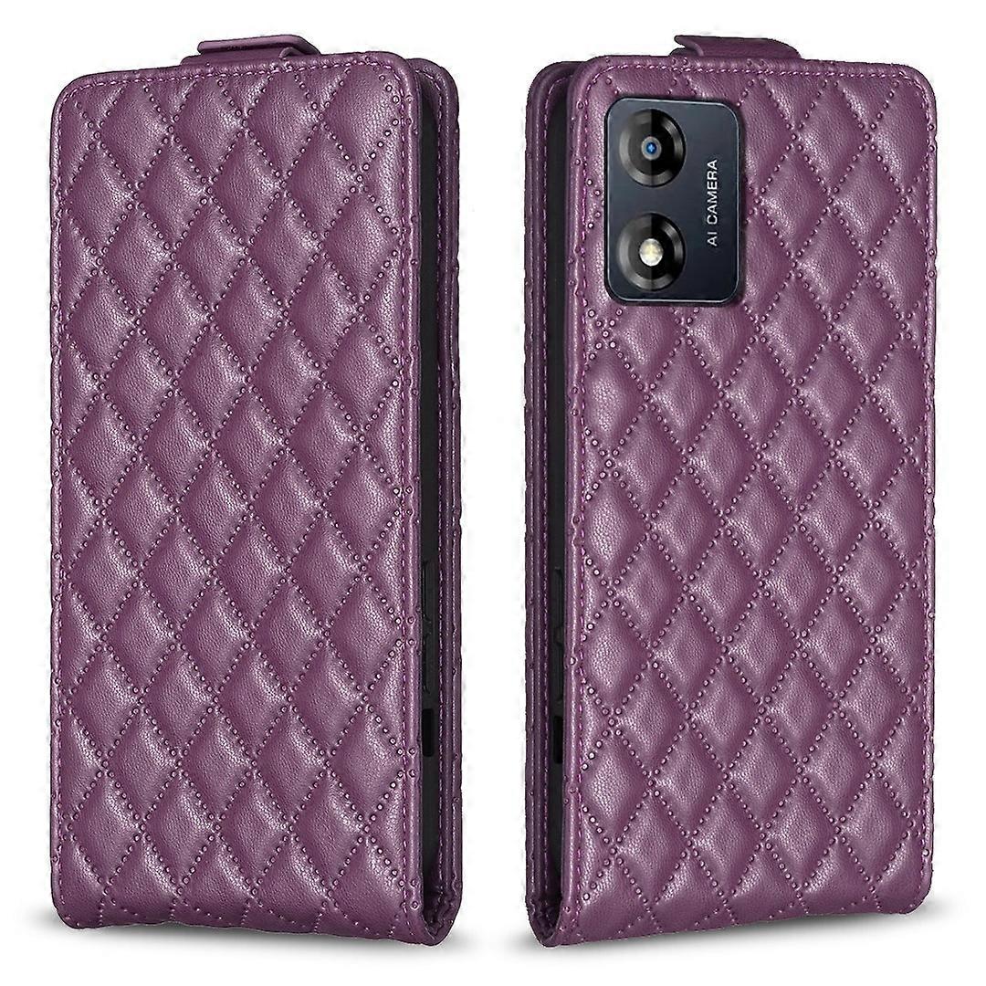 Diamond Lattice Vertical Flip Leather Phone Case