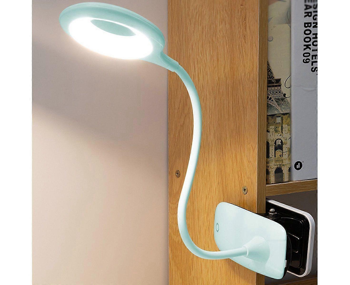 Dimmable Clip-On LED Reading Lamp - Eye Protection, Adjustable Brightness, Portable & Energy-Efficient - Blue