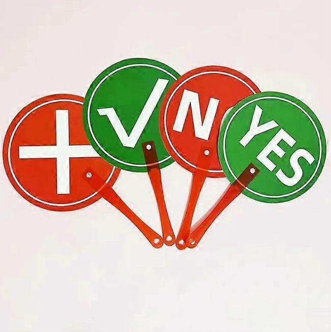 2pcs Elementary English Early Education Classroom Teaching Tools Teacher Student YES NO True False Answer Boards for Interactive Learning and Judging