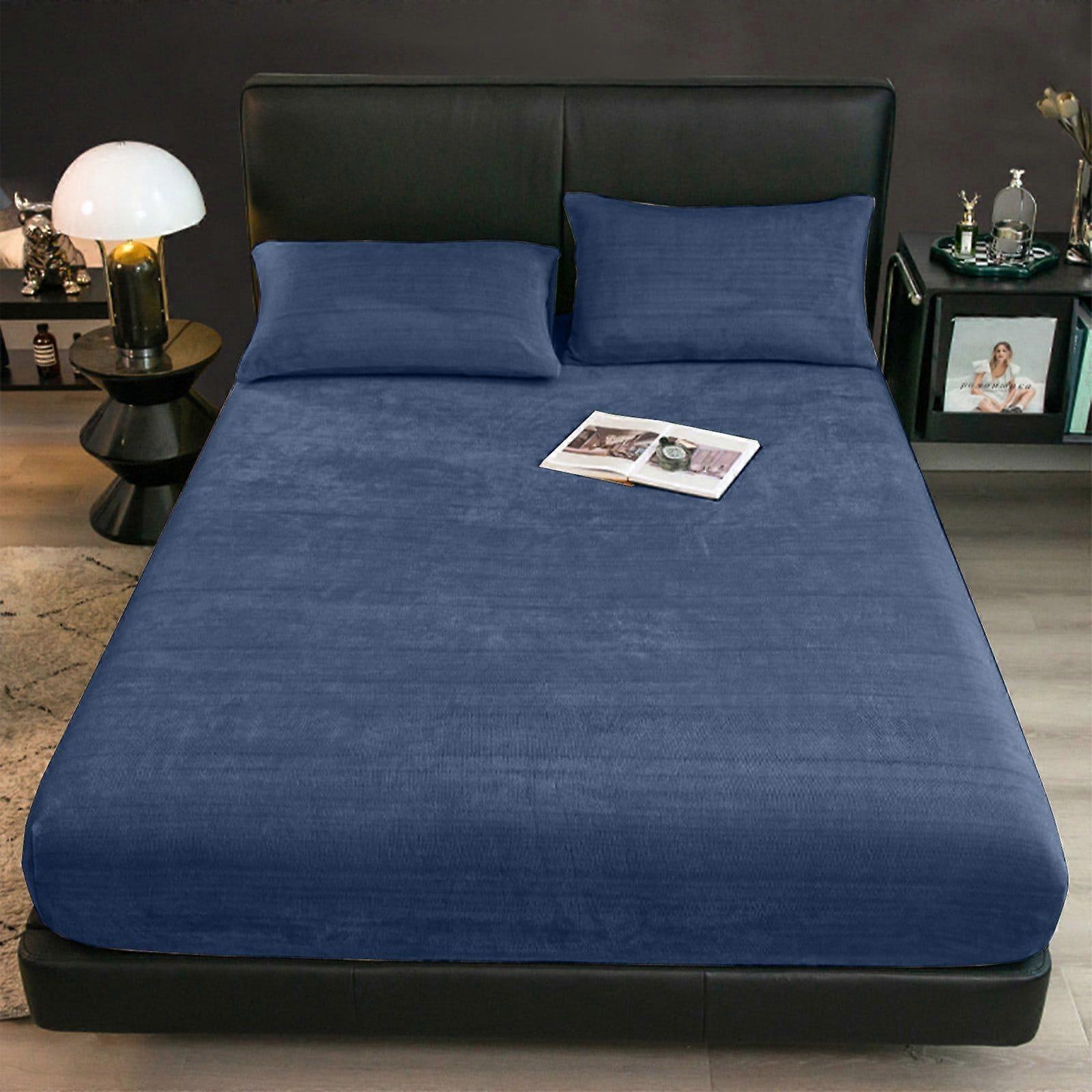 Home Extra Soft Velvet Plush Queen Micro Fleece Sheet Set | Deluxe Microplush Non Pilling Sheets, Deep Pocket | Lavish Sherpa Velvet Luxe Collection