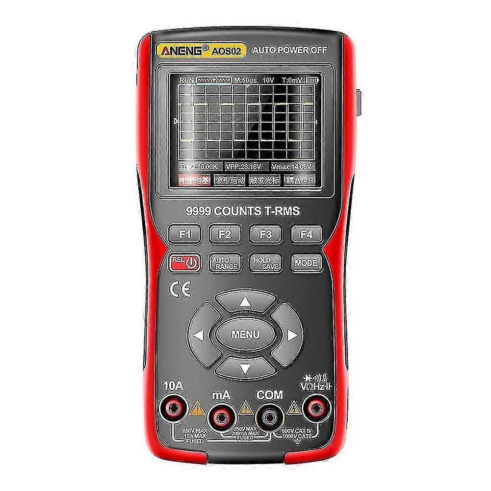 Aos02 2 In 1 Digital Oscilloscope Professional Transistor Test Multimeter 48ms/s Sampling Rate Profe