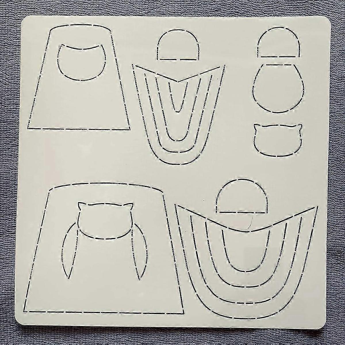 Plastic Stencil Compatible DIY Patchworks Sewing Multifunctional Sewing Patchworks Template Compatible DIY Craft Art