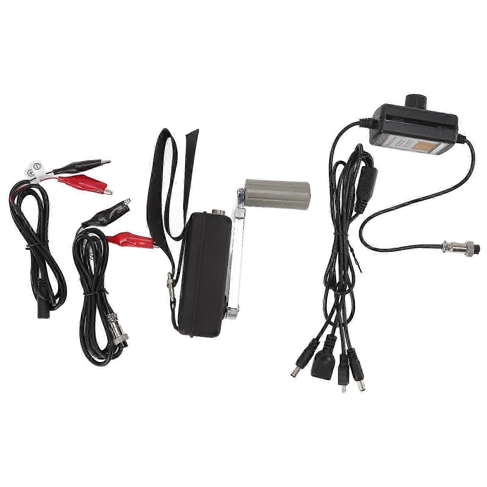 Hand Crank Generator Portable High Efficiency 30w Small Black Generator For Outdoor Emergency Charging