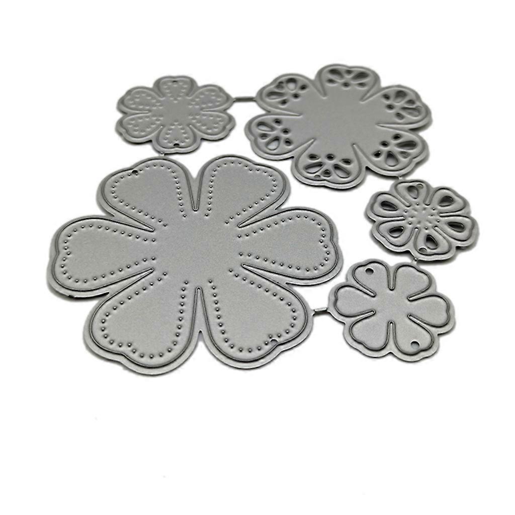 Λουλούδια Μεταλλικά Κοπτικά Μήτρες Στένσιλ DIY Scrapbooking Άλμπουμ Χαρτί Κάρτας Πρότυπο Πολύχρωμο