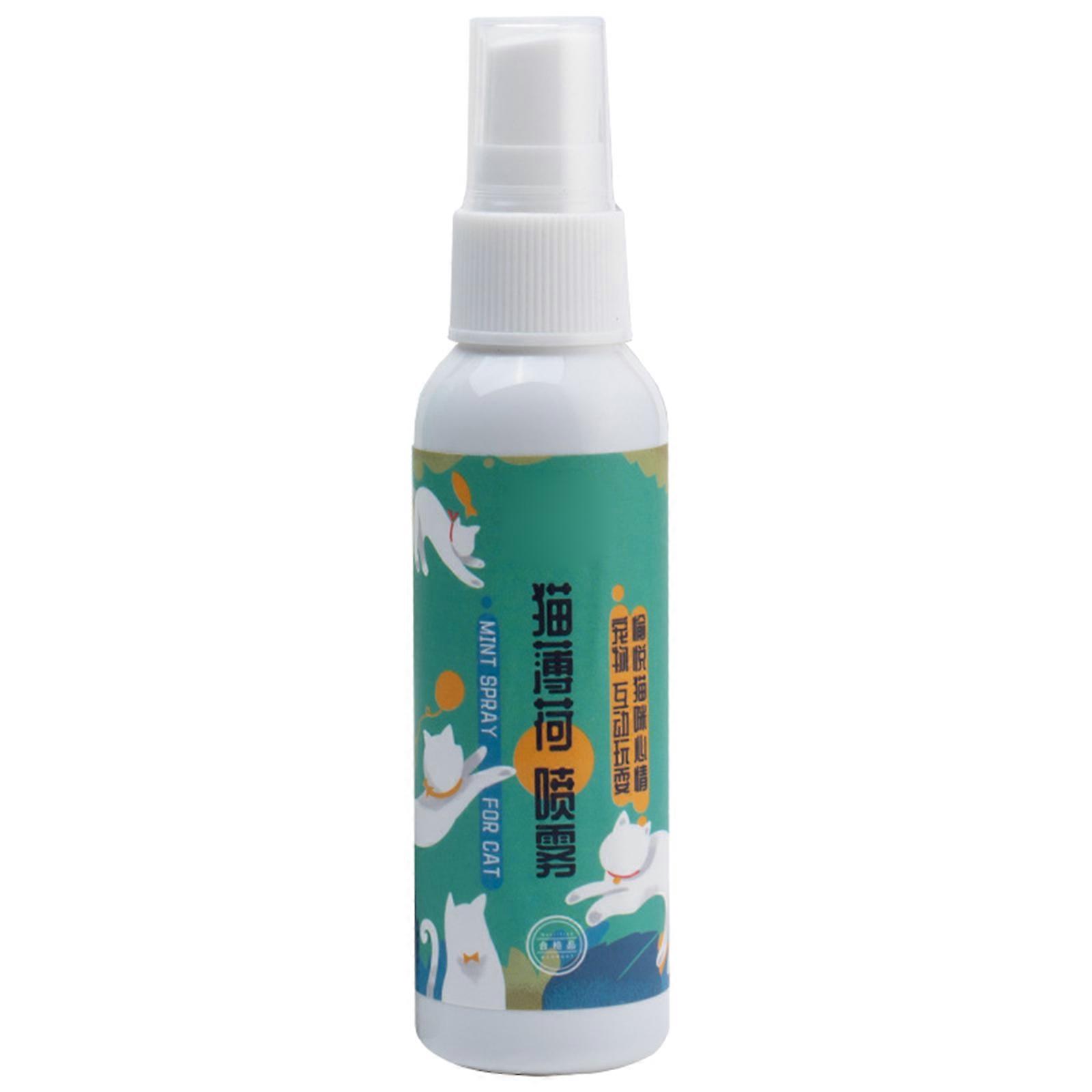 Catnip Spray 1.7 Oz Premium Safe Treat for Indoor Cats Maximum Potency for Kitten Temptations Plastic Bottle Packaging