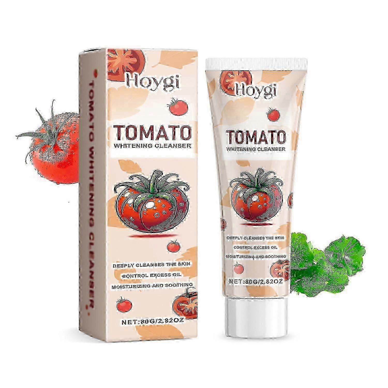 Hoygi Tomato Cleanser Gentle Cleansing Pores Refreshing Oil Control Moisturizing Skin Care Purifying