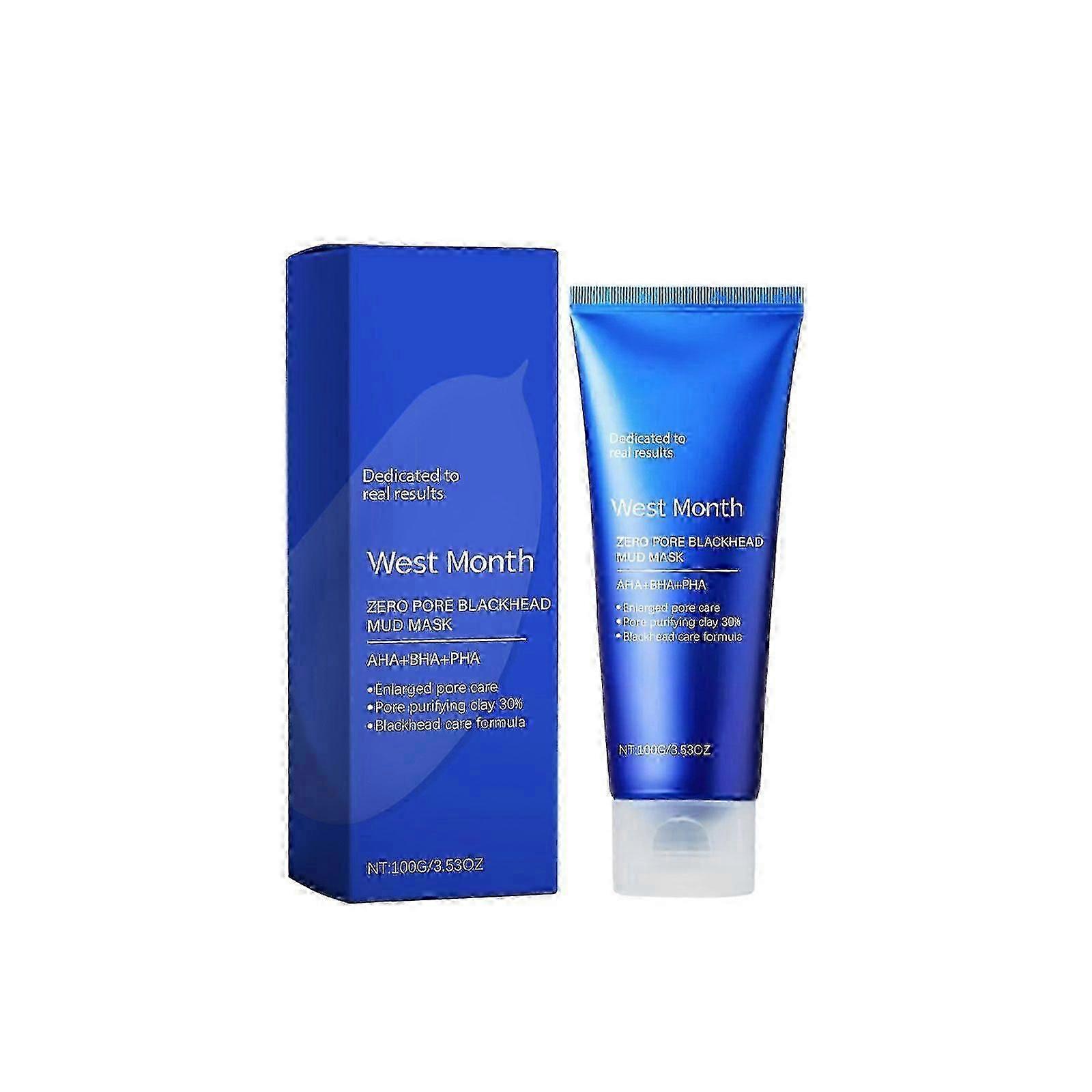 West Month Blackhead Smear Clay Mask Cleansing Facial Skin Mild Cleaning Compound Clay Mask