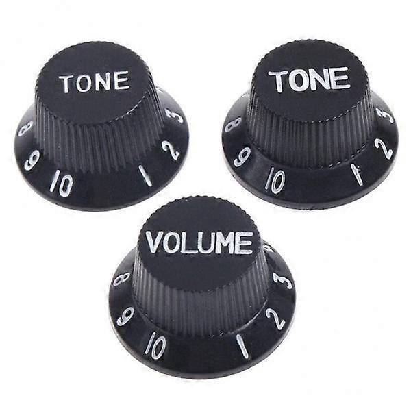 3x3pcs Black Speed Volume Tone Control Knobs for Electric Guitar