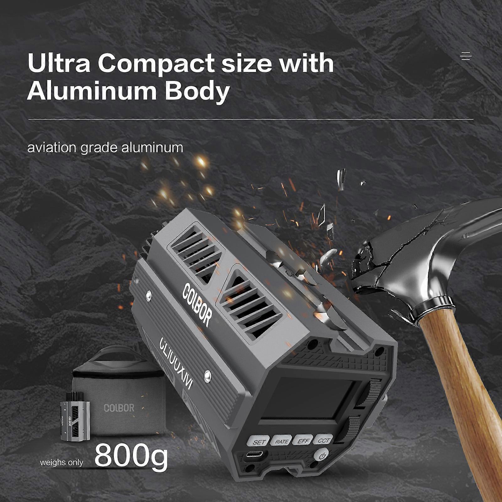 110W 5600K LED Studio Light with Bowens Mount: App-Controlled, Noiseless, Versatile