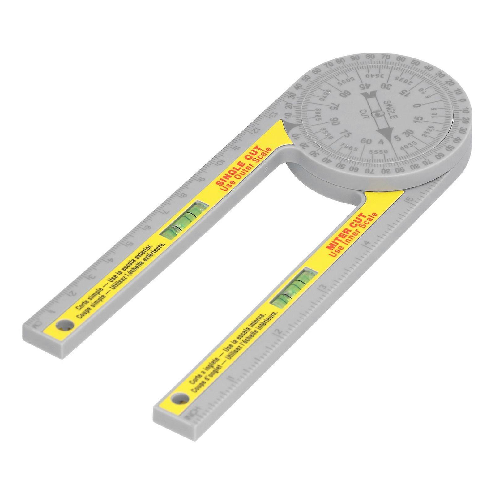 Υψηλής ποιότητας μοιρογνωμόνιο μετρητής γωνίας μετρητής γωνίας DIY χάρακας γωνίας 360 μοιρών γωνία