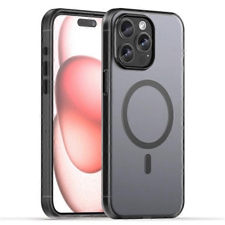 Compatible For iPhone 15 Pro Max Translucent Case Magnetic Phone Cover Compatible with MagSafe