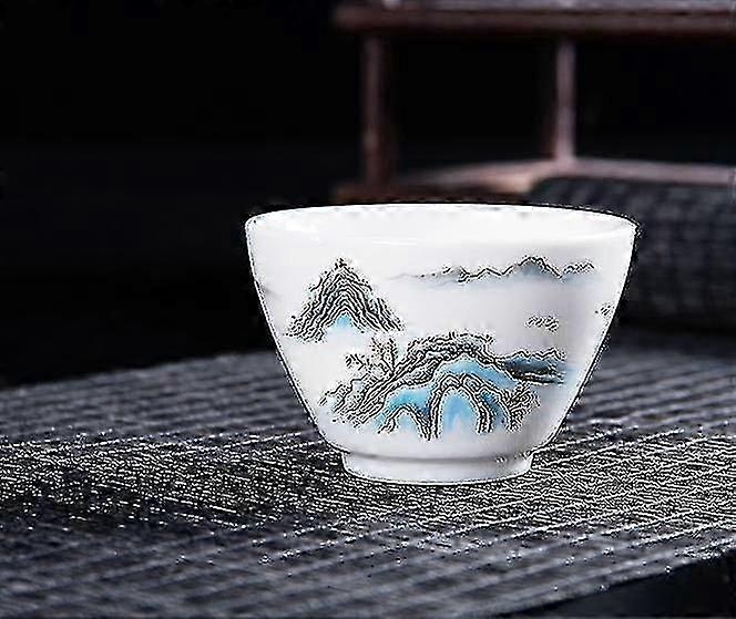 Coffee Tea Cups New Dehua Hand-painted White Porcelain Kung Fu Tea Set