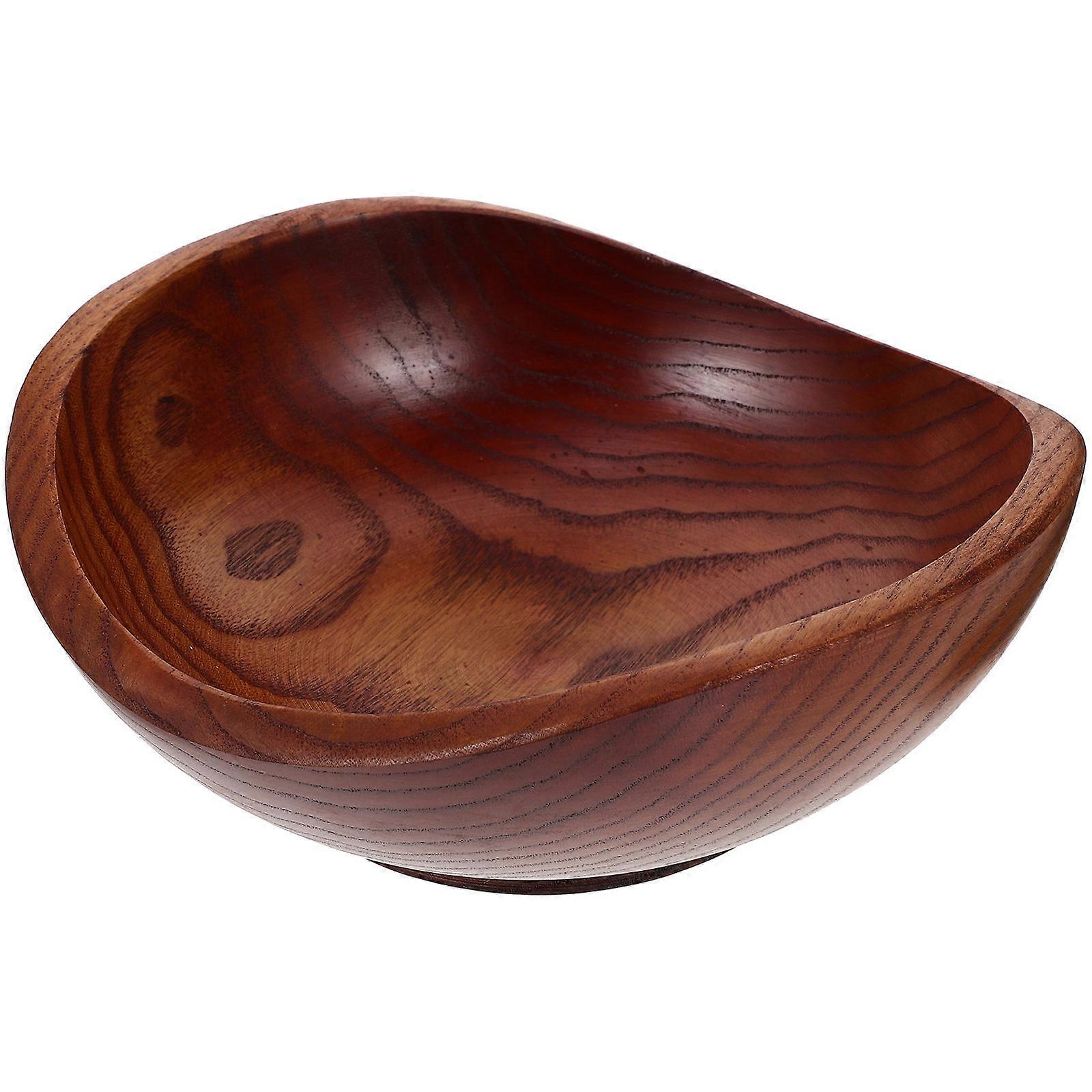 Multi-function Large Bowl, Wooden Crafted for Dining or Restaurants