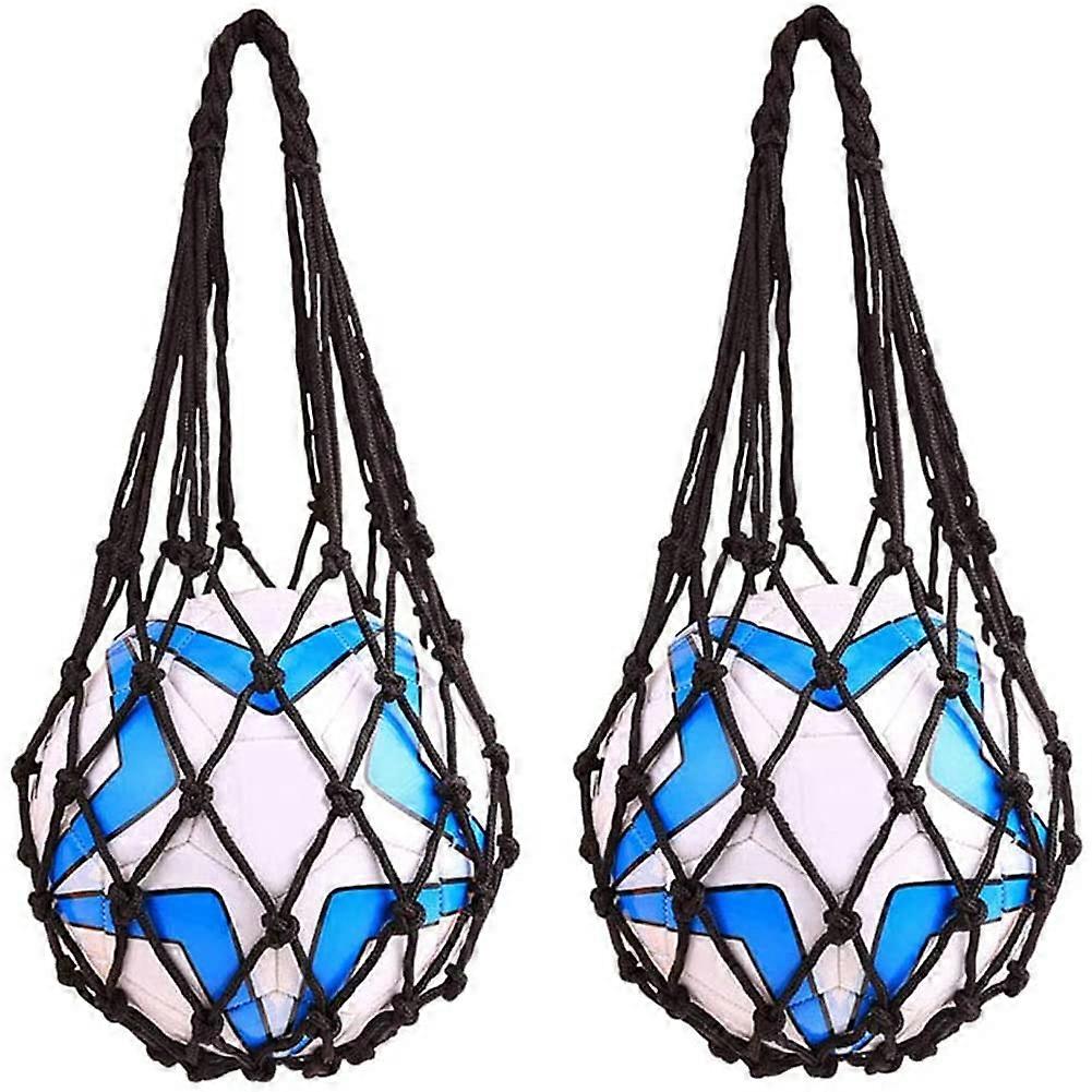 Basketball Net Bag Soccer Football Mesh Storage Sports Ball Holder Nylon Carry Bag Durable Single Ball