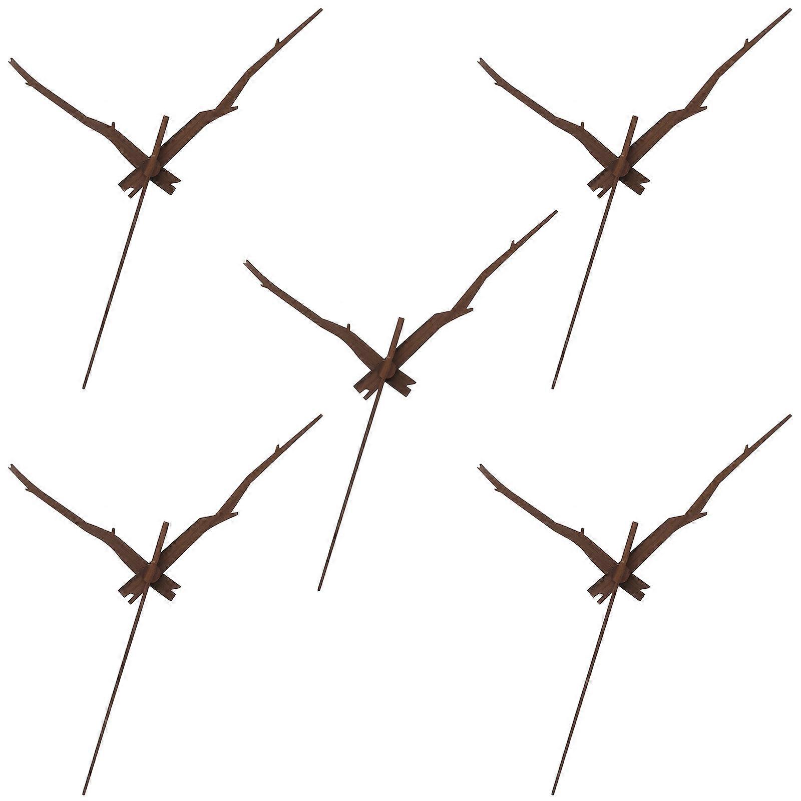 Replacement Clock Hands Wall Clock Compatibility Wooden Clock Repair Parts 5 Sets