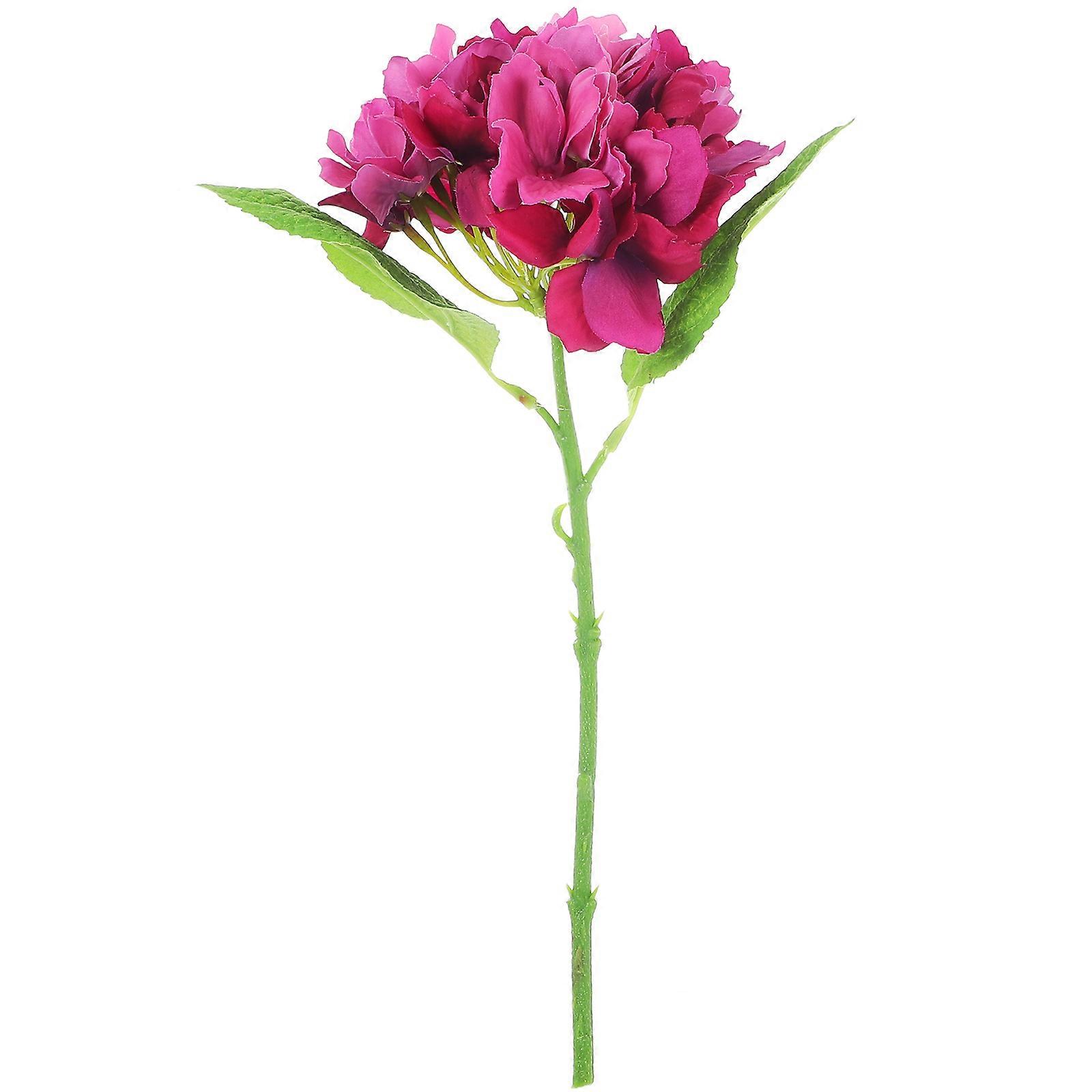 Lifelike Artificial Hydrangeas Flower Arrangement Diy Projects Home Decoration Purple 34.00X19.00X15.00CM 1Set