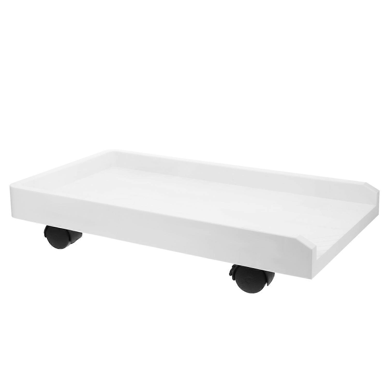 Reusable Pc Stand Riser Computer Tower Movable Base Under Desk Usage Mobility 1Set