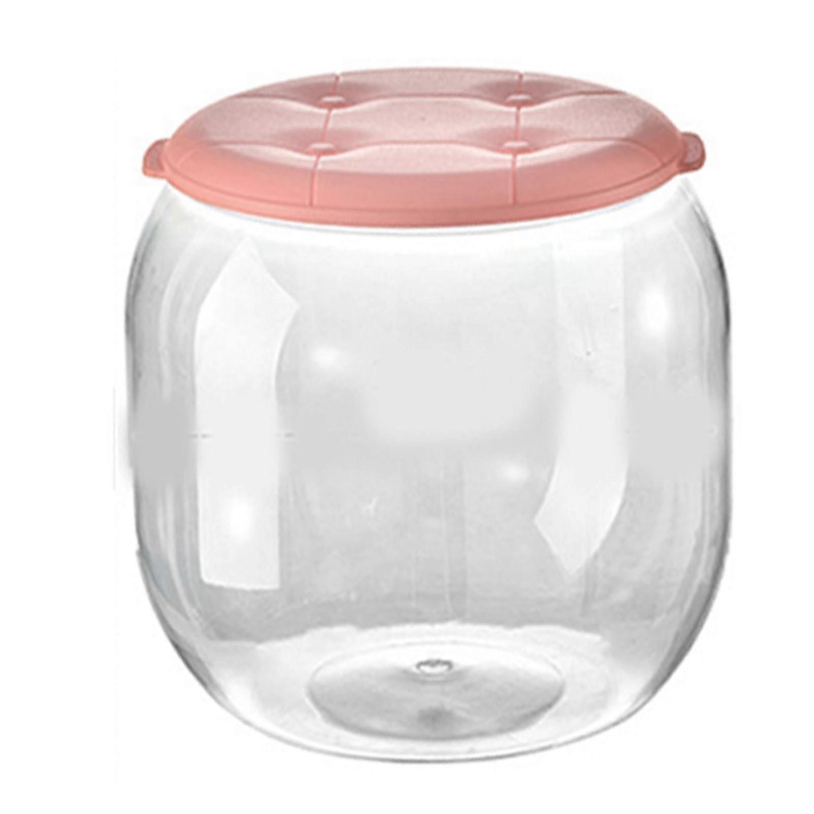 Tabouret de rangement pour jouets, multifonction, innovant, rond, transparent, pour la maison, le salon, l'entrée, rose