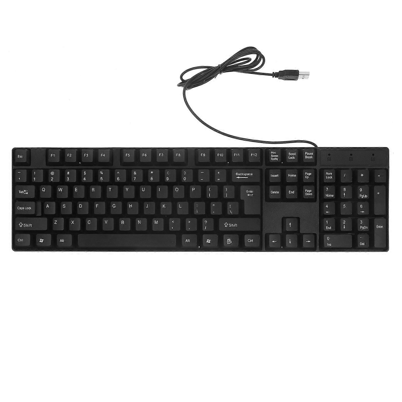Office Keyboard Full Size Keyboard Computer Peripheral Durable Comfortable Typing 1Pack