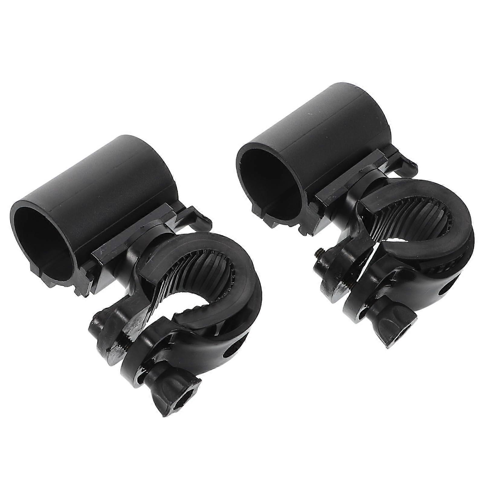 Bicycle Equipment Holder for Universal Torches, Handlebar Clip Clamp for Lights and Belt, Versatile Safety Accessory