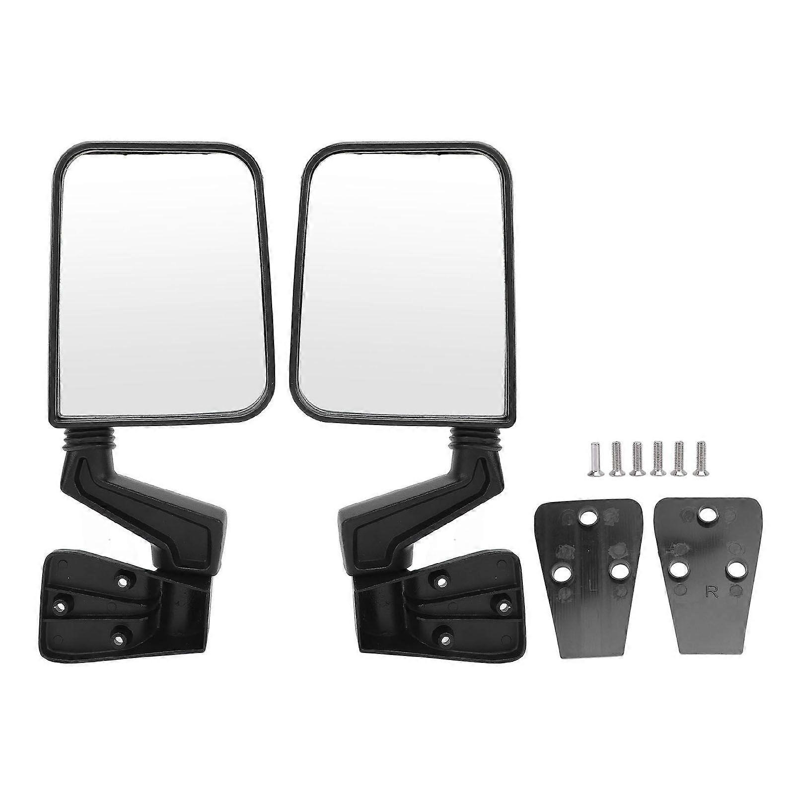 1 Pair Manual Door Mirror 105495870 Scratch Resistant Anti Heat Fade Proof Manual Folding Side Mirror for TJ Manual Mirror 1997 to 2002 MK35595