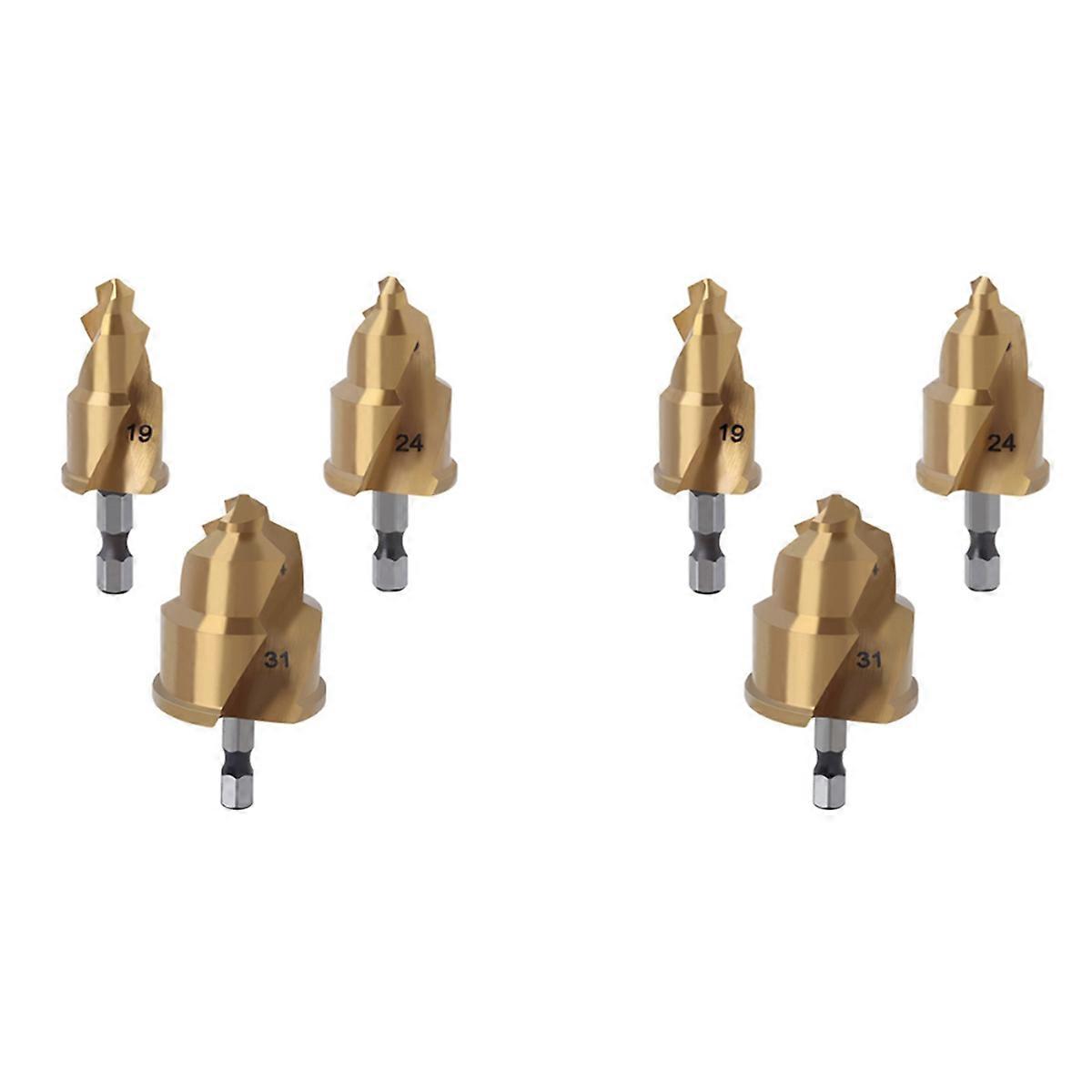3pcs 20/25/32mm Step Drill Bit with Limit Swivel Groove