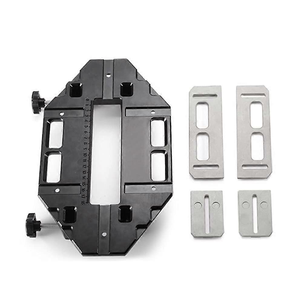 Wooden Door Hinge Hole Opener Multifunctional Hinge Lock with Wrench and Floor Cutter for Woodworking