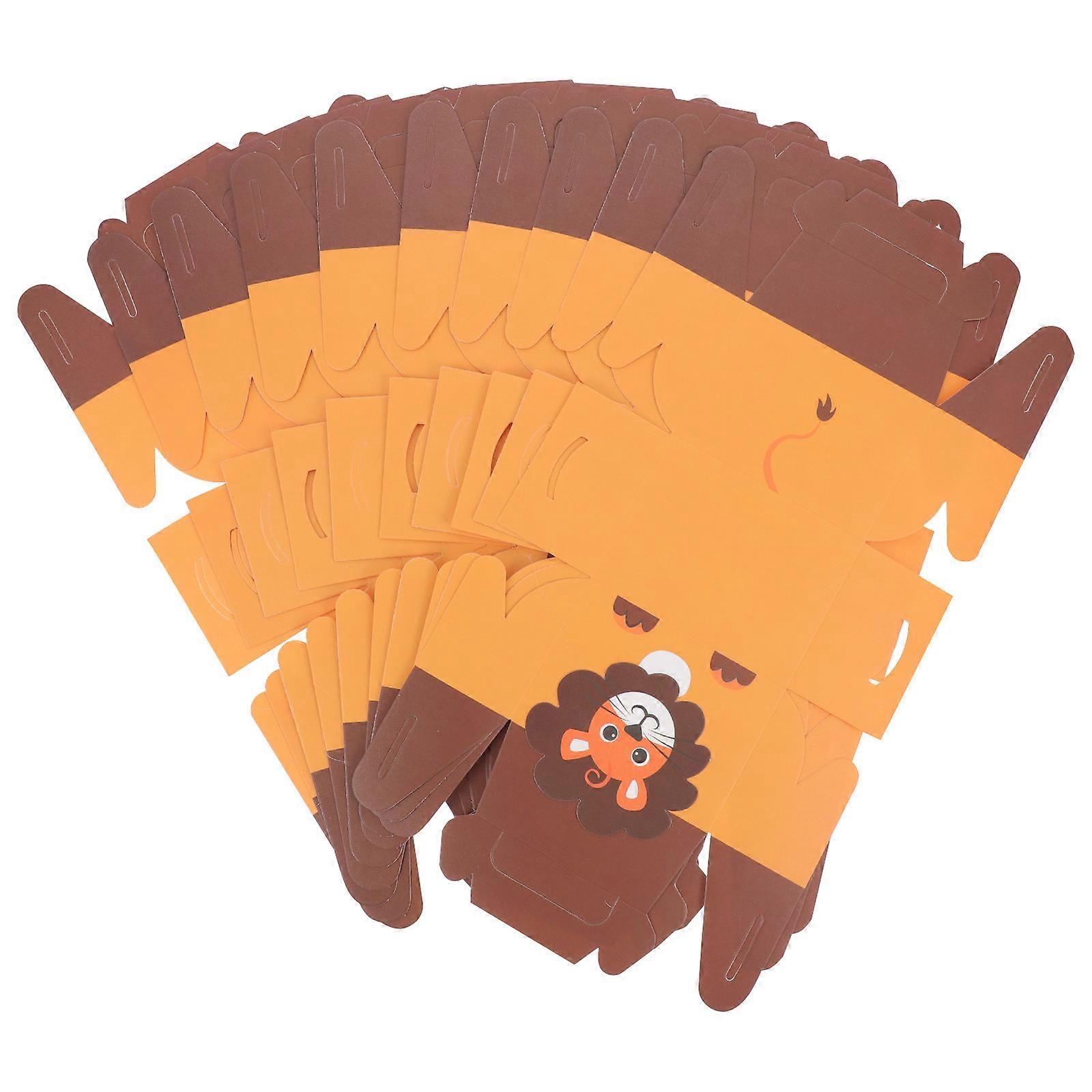 10PCS Portable Cartoon Animal Pattern Candy Cookie Boxes