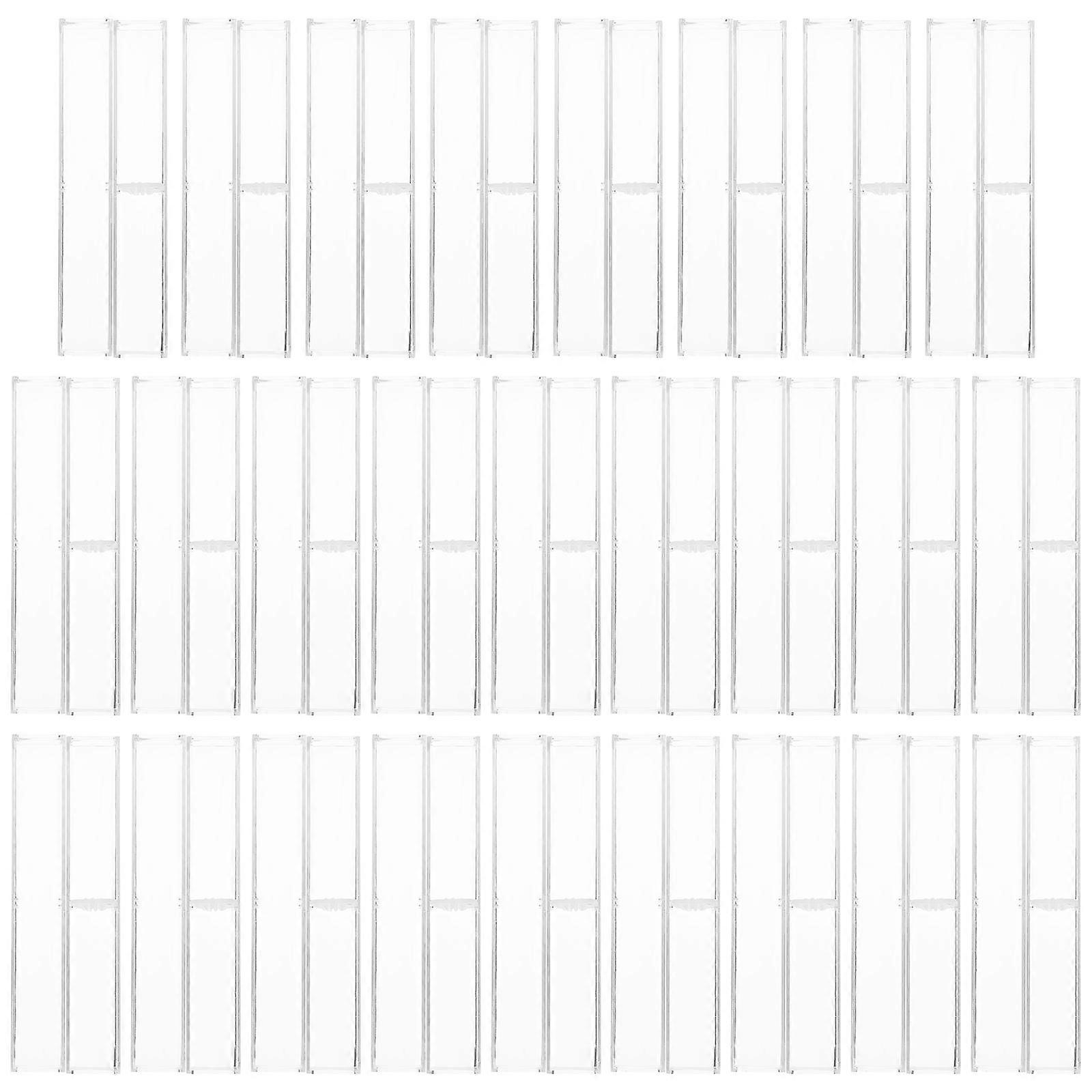 25Pcs Clear Storage Box For Ballpoint Pens School Use Transparent Practical Design