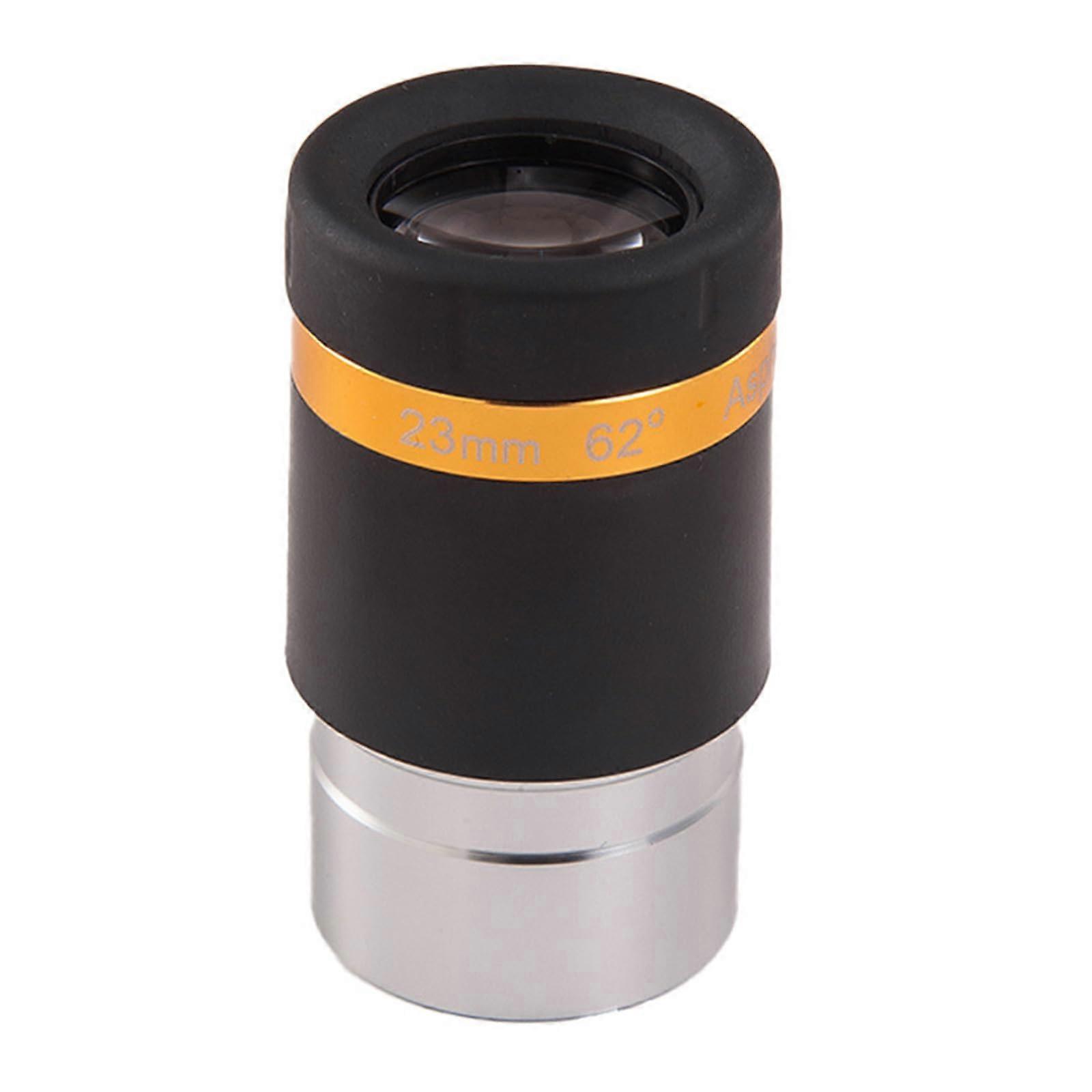 1.25inch Manual Focus Telescope Eyepiece 4/10/23mm 62° WideAngle Aspheric Lens Telescope Accessory 23mm