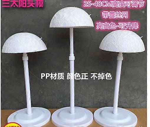 Wig Stand: Portable Wig Holder With Base Height Adjustable 25-42cm Ideal For Home Salon Styling Display