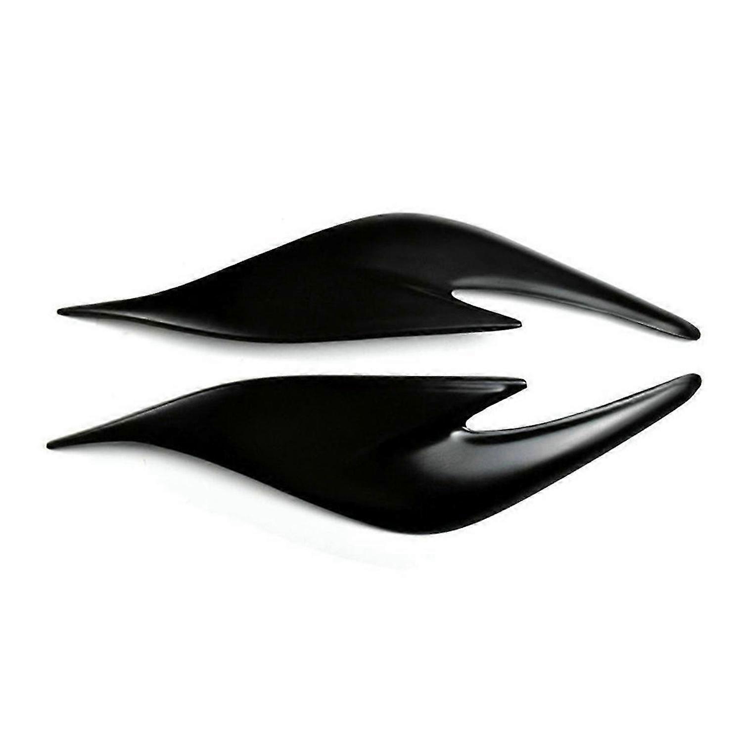 Car Front Headlight Eyebrow Head Light Eyelid Eyebrow Resin Trim Sticker for Prius ZVW30 2012-2015