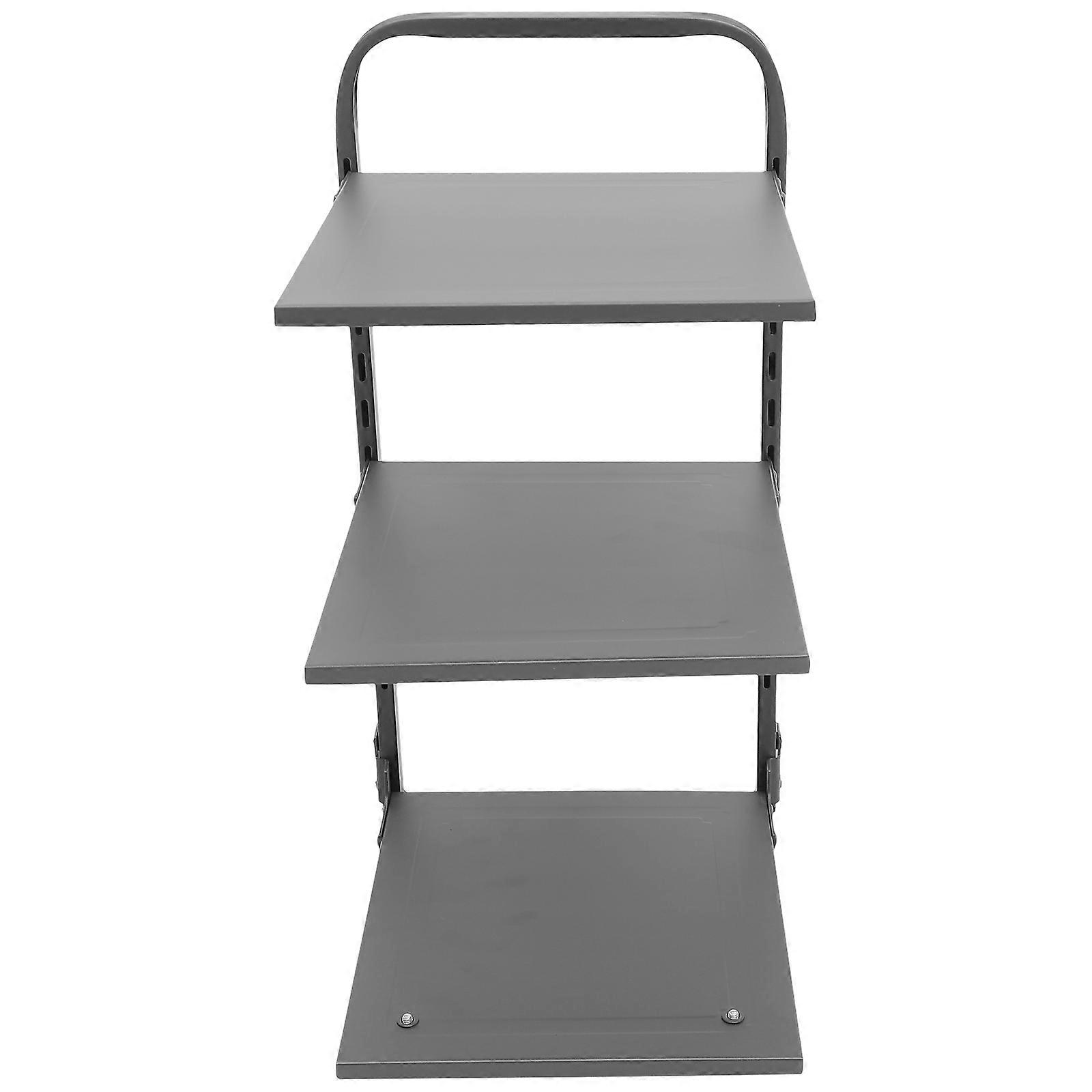 Foldable Carbon Steel Kitchen Pan Organizer for Convenient Storage