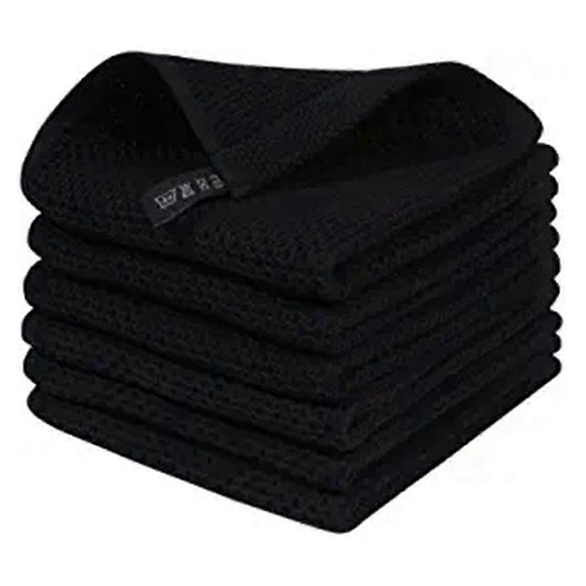 Torchons de cuisine, 6 pièces Weave Torchons absorbants ultra doux à séchage rapide, 12 po