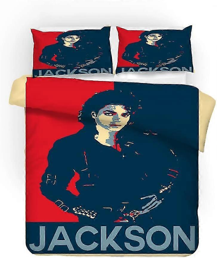Conjunto de Cama para Idol Singer com 2 Fronhas, Capa de Edredom Macia e Fofa de 3 Peças com Design de Zíper 03