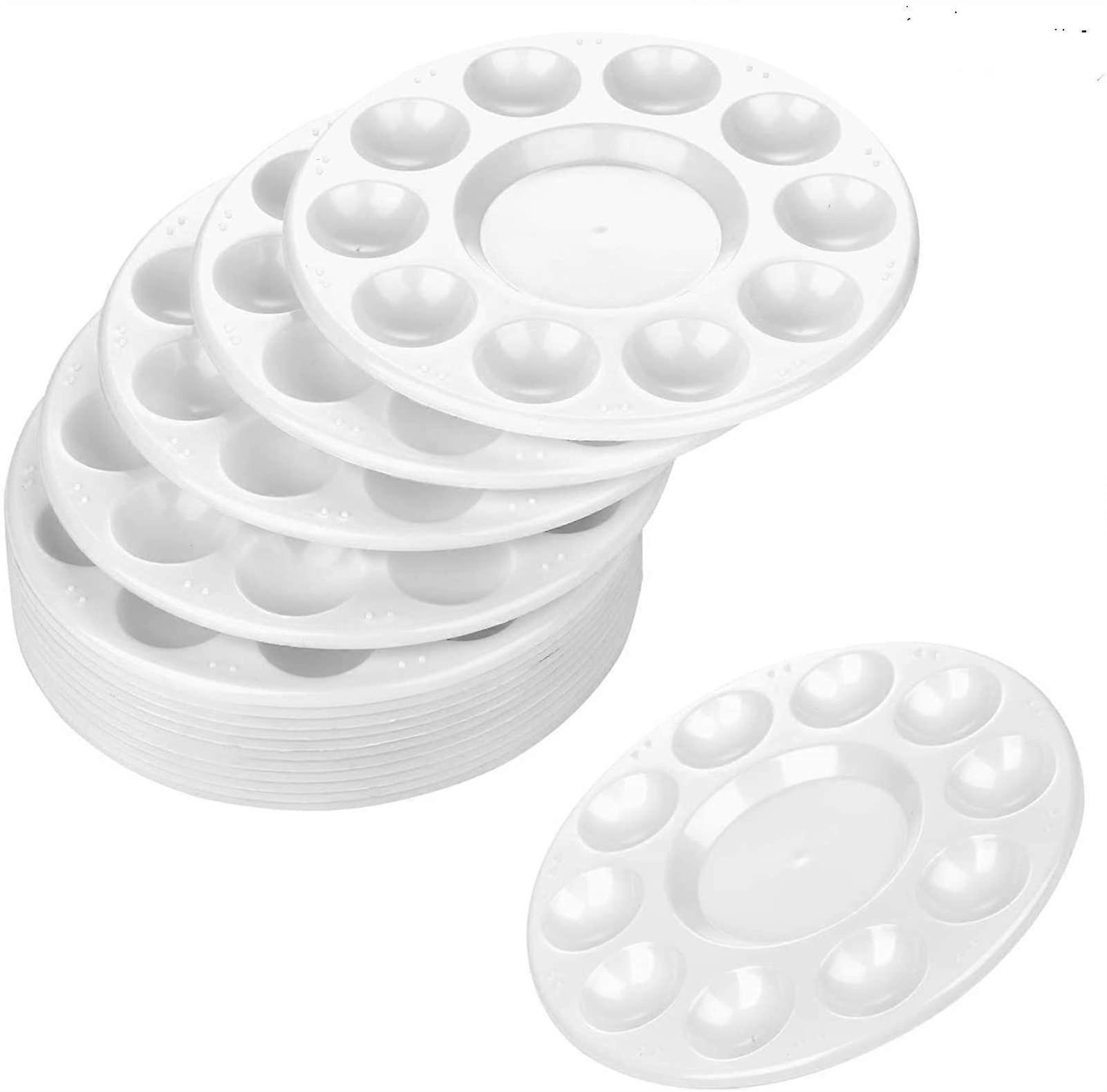 Aquarellpalette Watercolor Palette 20-Pack Round Palette Tray With 11 Wells 17.8 Cm Diameter For DIY Crafts Art Projects