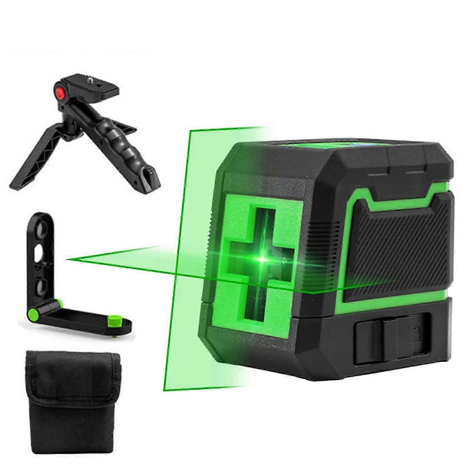 Self-Leveling Laser Level, 2 Lines Laser Level Green Cross Laser Beam Line, Alignment Laser Tool for Picture Hanging and DIY Application