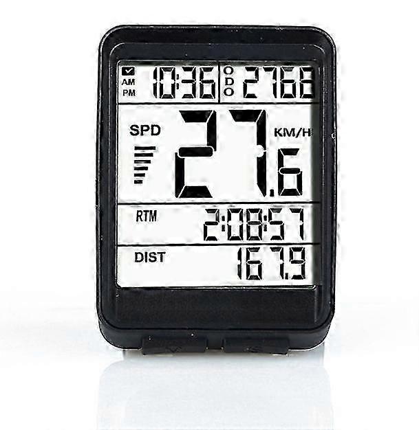 Bicycle Speedometer Cycle Odometer with LCD Display & Multi-Functionwhite light SZRH A-X