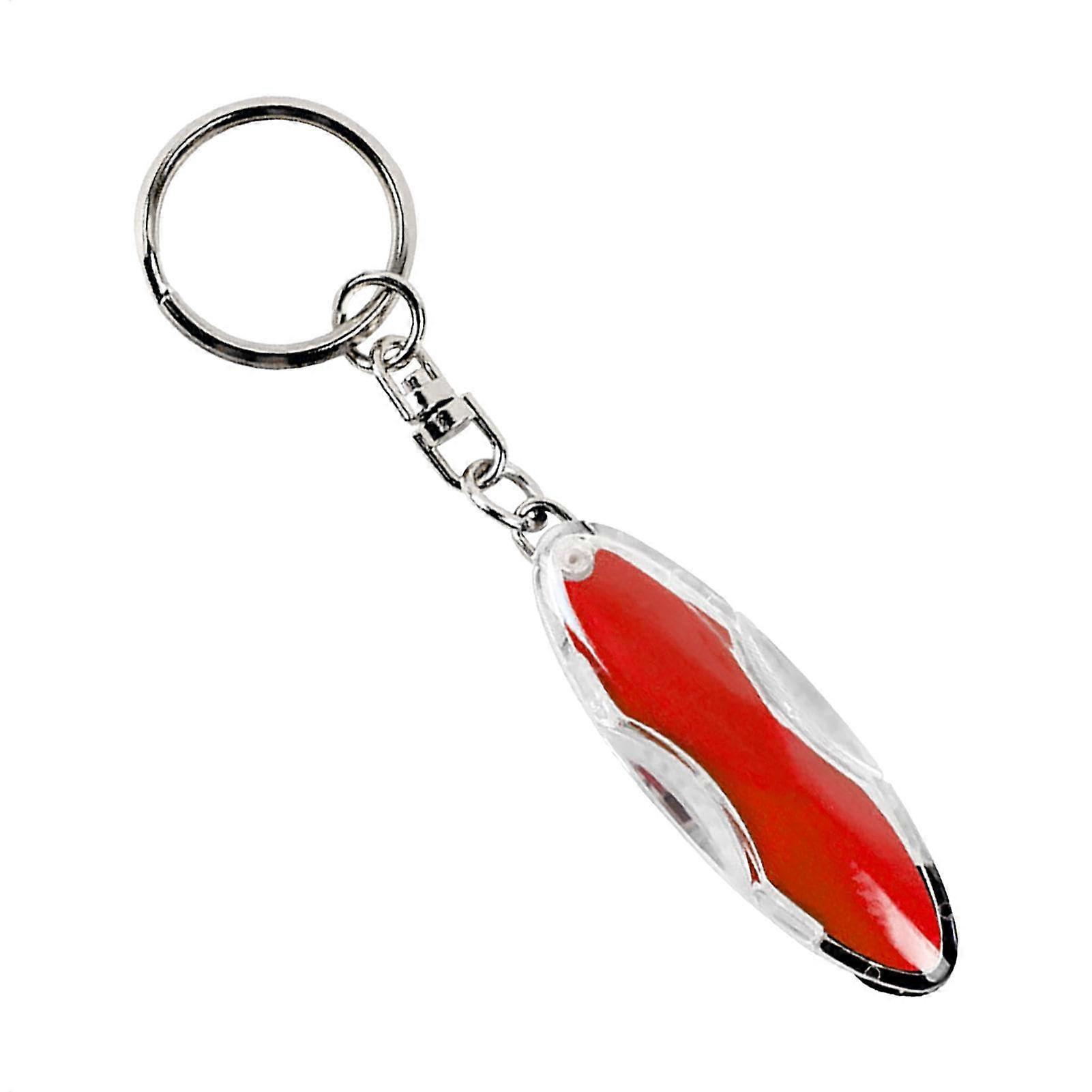 ESD Keychain Conductive Discharge Keyring LED Light Anti Static Car Keyring Red