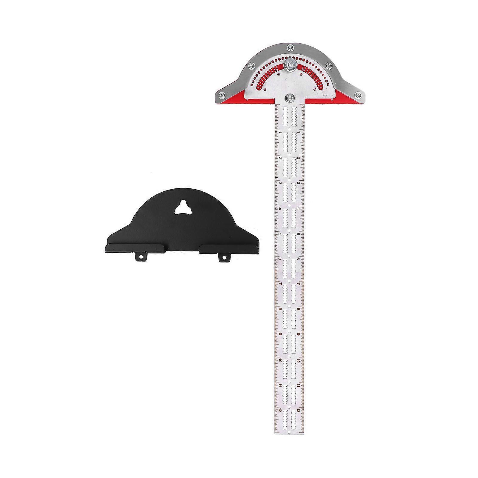 Woodworkers Edge Ruler Adjustable Accurate Durable Protractor Angle Finder with Accessory for Carpenter Woodworking Tool