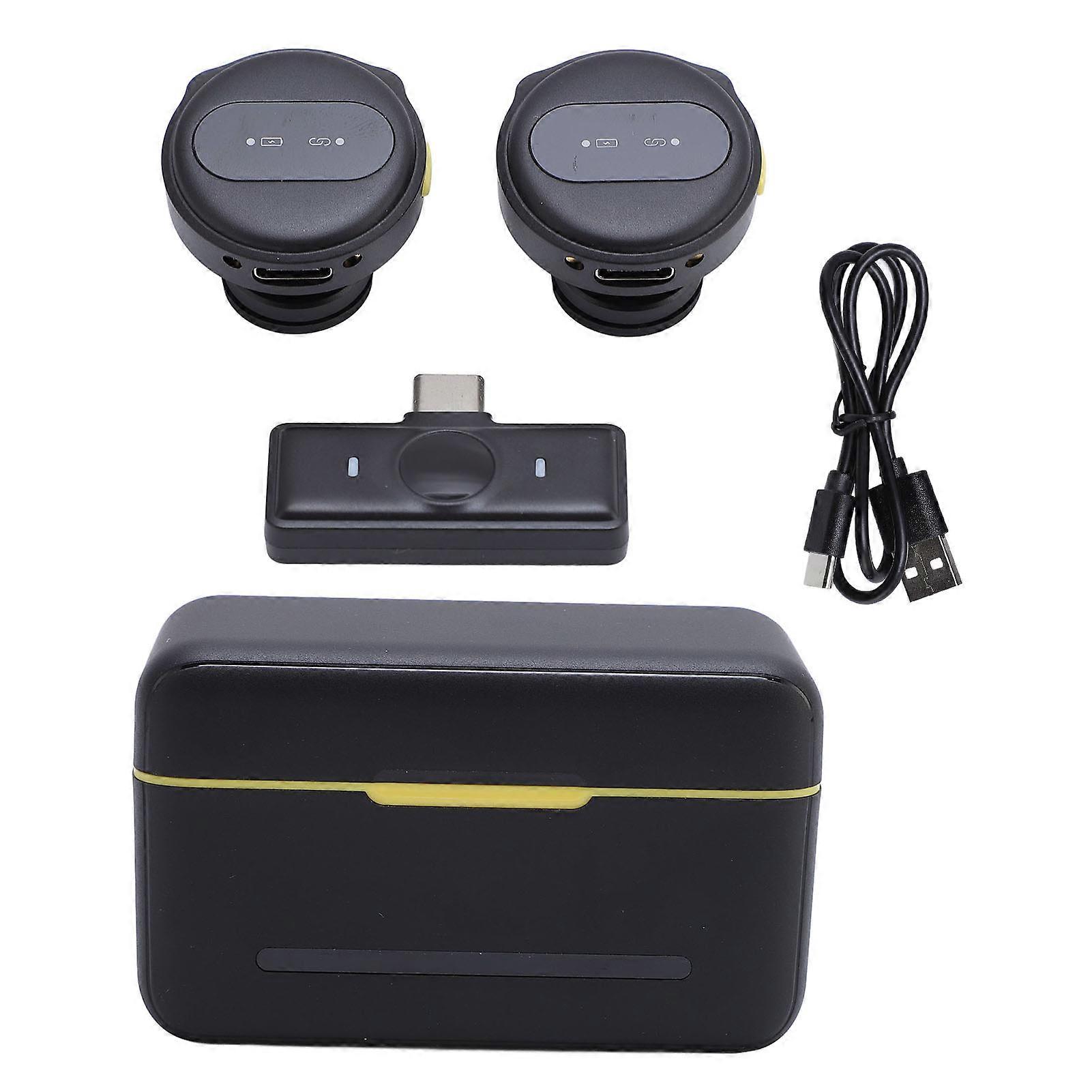 Wireless Lavalier Microphone 2.4G Noise Canceling, 6H Battery, for Video & Live Streaming