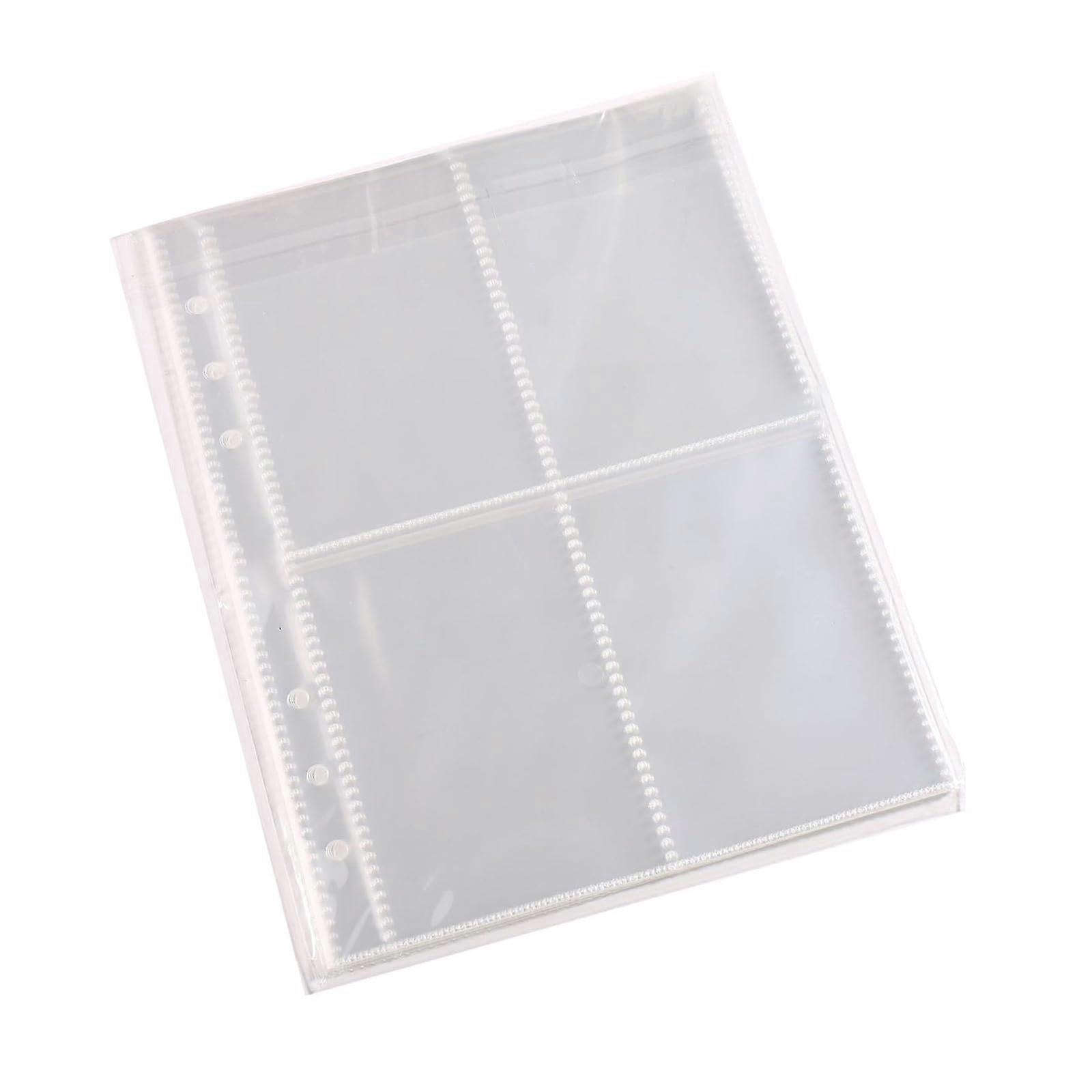 毛绒相册，带 6 个环、6 个孔、预打孔照片卡口袋、4 个双面照片卡插槽