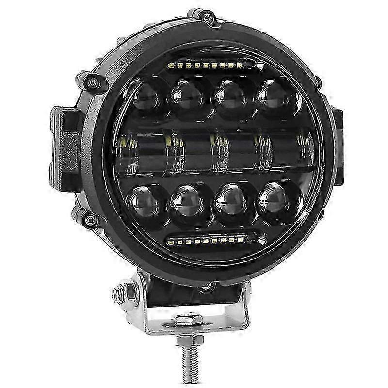 Round LED Work Light, 60W Flood Spot Combo Beam LED Light Daytime Running Light Off Road Driving Lights for Truck SUV js
