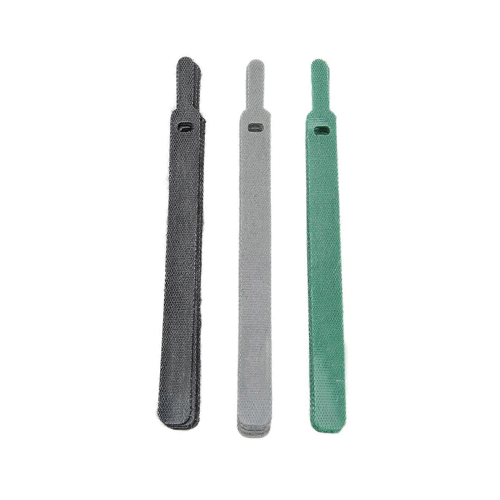 15pcs Fastening Straps Nylon Reusable Adjustable Hook Loop Cord Fastener Ties Data Cable Fixed OrganizerL (20 X 1.45cm / 7.87 X 0.57in)YMMR)